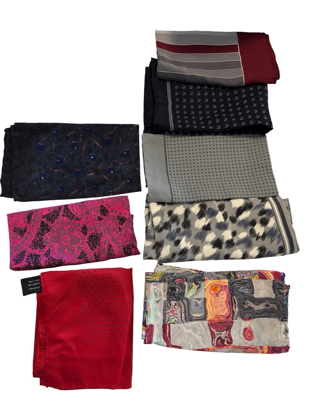 Mixed Silk Hankerchief Bundle - Assorted Colors